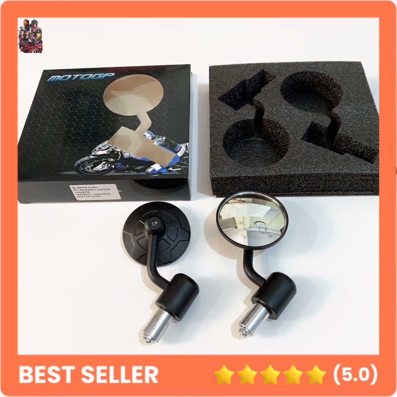 SPION JALU BAR END MOTOGP MODEL RCB NMAX-AEROX-PCX 150/160-LEXI-FAZZIO-SCOOPY-MIO FINO-VESPA-BENELLI