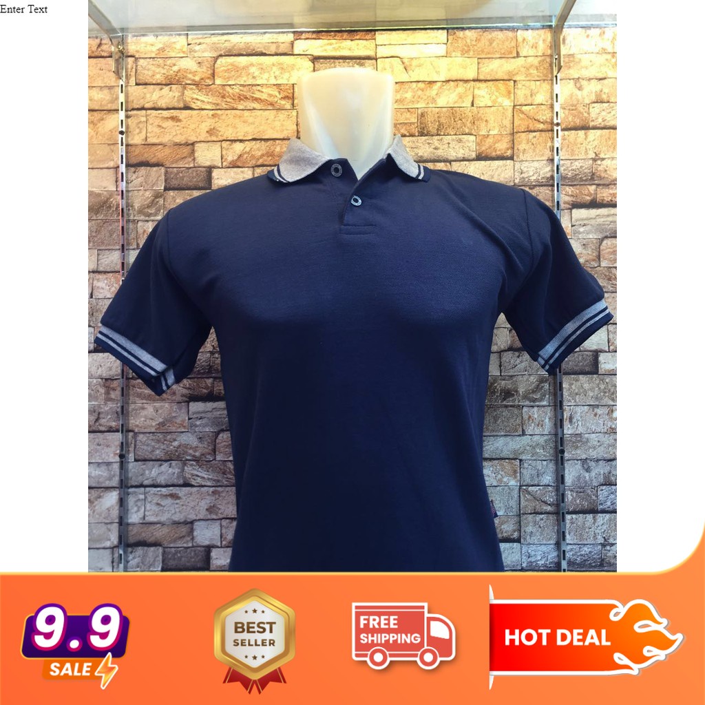 Kaos Kerah Kombinasi NAVY - Polo Kerah Kombinasi navy - Polo Shirt - Polo Warna - Shirt Pria