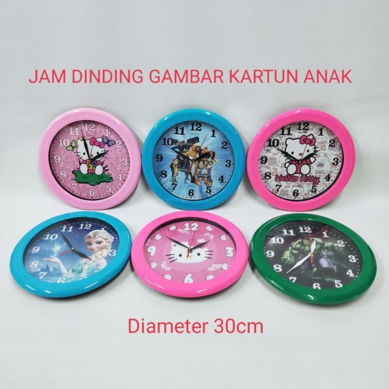 JAM DINDING GAMBAR KARTUN ANAK JD8888