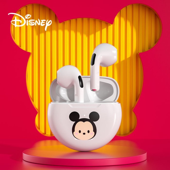 TWS Disney Bluetooth Headset Disney Mickey Mouse TWS Earbuds Disney - Putih