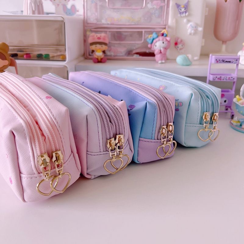 

Tempat Pensil 2 Sekat Motif Kartun Sanrio Premium Cinamoroll Melody Kuromi Lucu