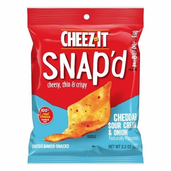 

CHEEZ'IT SNAP'D CHEDDAR SOUR CREAM & ONION 212 GR IMPOR USA