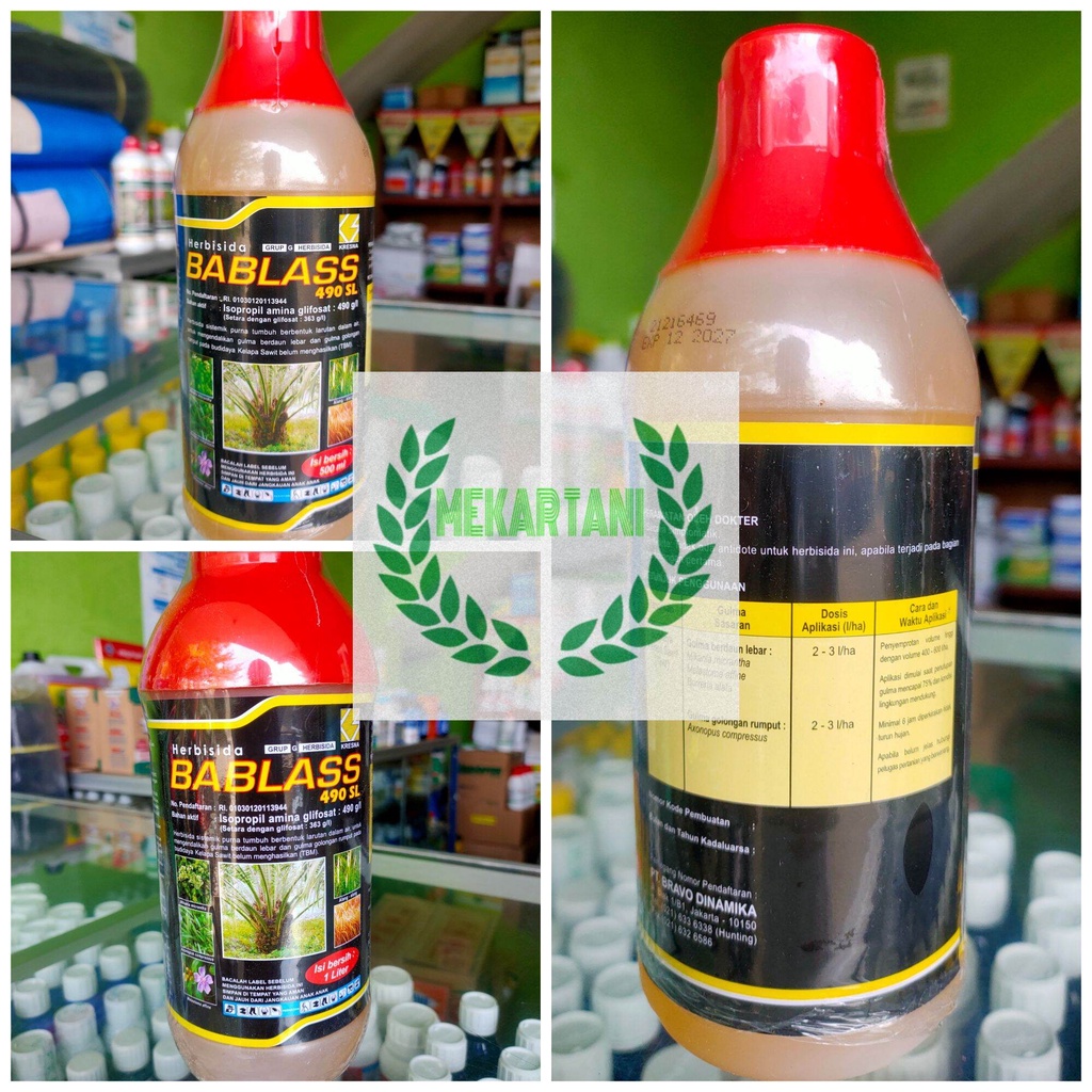 Bablas 1 liter bablass 500ml bablas 250ml / OBAT PERTANIAN HERBISIDA BABLASS 490 SL PEMBASMI RUMPUT 