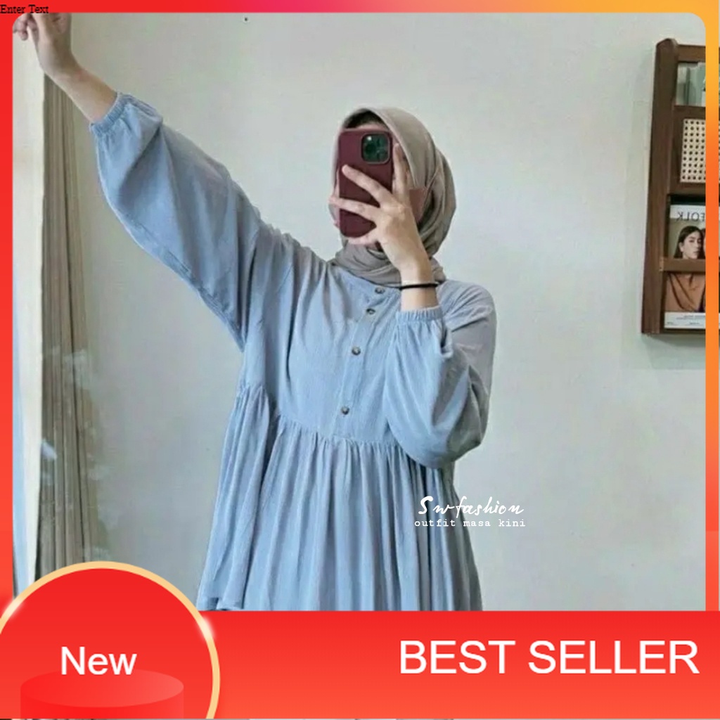 Rania Blouse - Blouse crinkle - Blouse wanita masa kini - blouse wanita - Blouse crinkle/ ImutImut