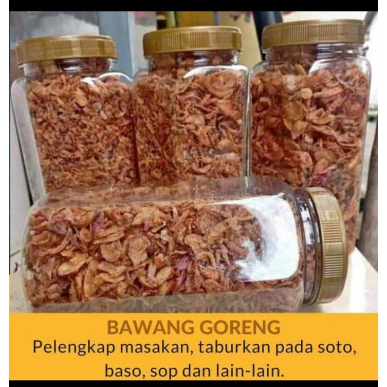 

BAWANG GORENG (BAGOR) CRISPY TOPLES SIAP SAJI