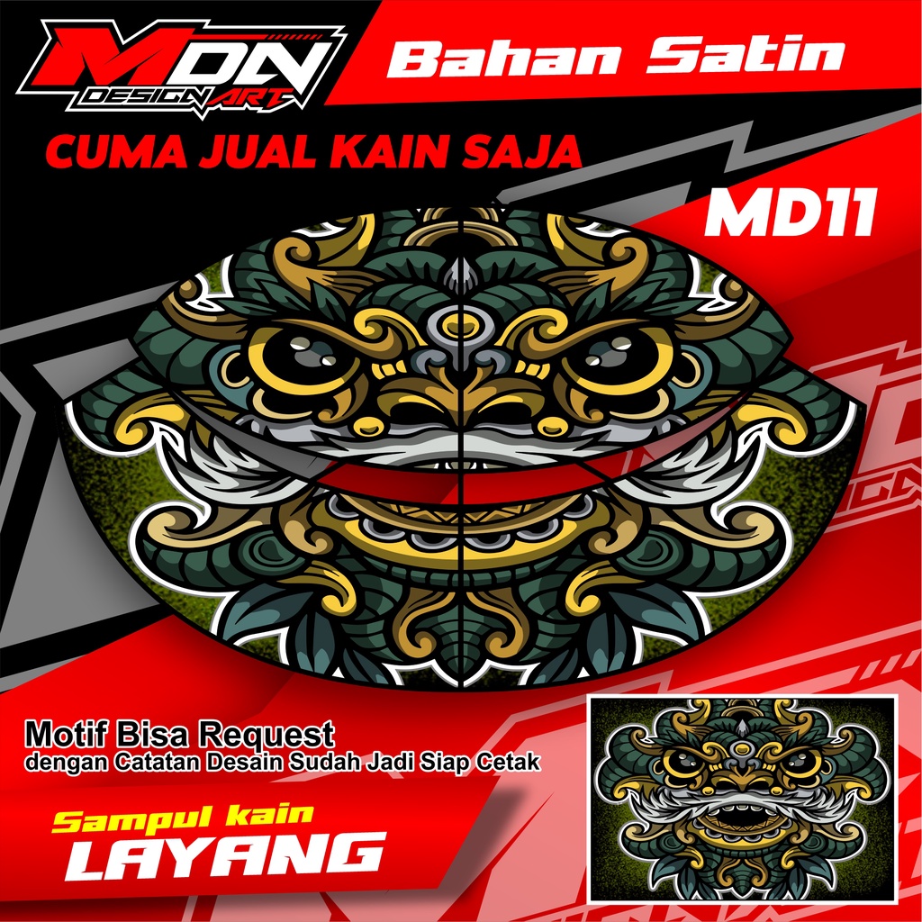 Kain Layangan Gapangan Pegon Lembaran Full Printing Bahan Satin High Quality