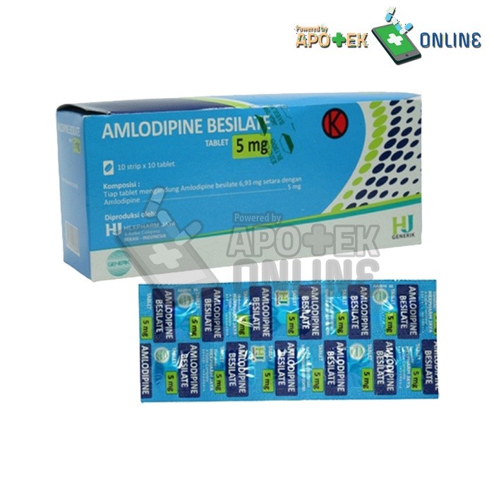 AMLODIPINE 5MG TABLET 10'S/AMLODIPINE/HIPERTENSI/DARAH TINGGI