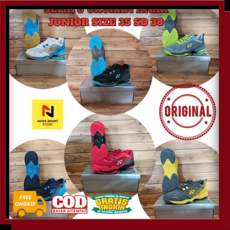 SEPATU KEREN MODEL BARU BEST SELLER /SEPATU BADMINTON YONEX VELO ANAK JUNIOR