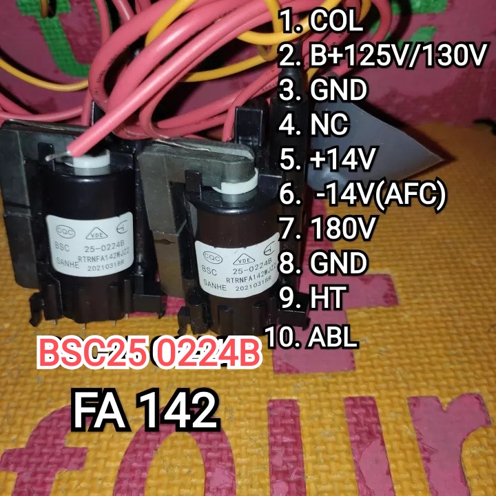 Bayar Di Tempat Flyback BSC25 0224B / FA 142 Tv Sharp