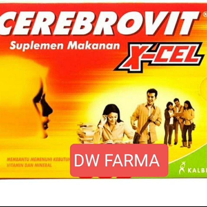 Cerebrovit X-Cel 10 Kapsul/Cerebrovit Xcel Nutrisi Otak