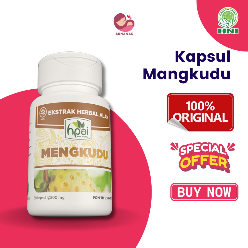 

MENGKUDU HNI Herba Berkhasiat Darah Tinggi terbuat dari herba Alami - Produk Herbal