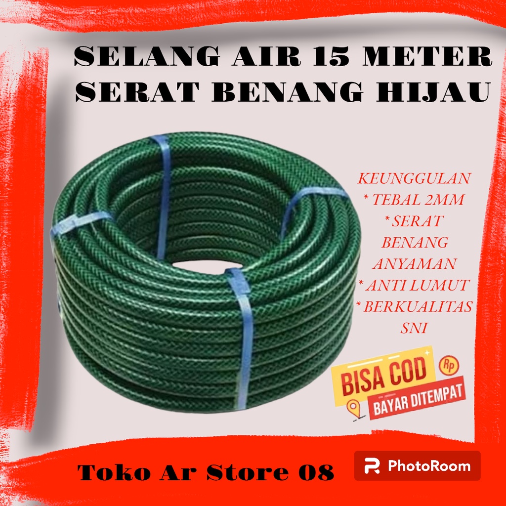 SELANG AIR 15 METER TEBAL TERLARIS UNTUK CUCI MOTOR MOBIL DAN SIRAM TANAMAN / SELANG CUCI MOTOR MOBI