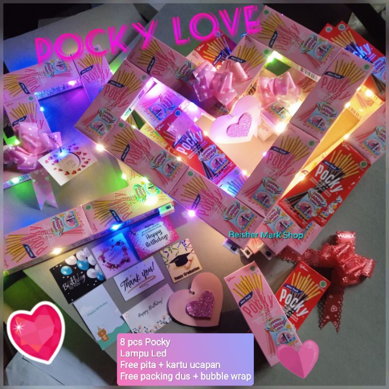 

Pocky Love Lampu LED nyala 3 mode MURAH, kado birthday, anniversary, wisuda, dll (Dikirim bentuk love, FREE packing aman 2 lapis bubble+dus)