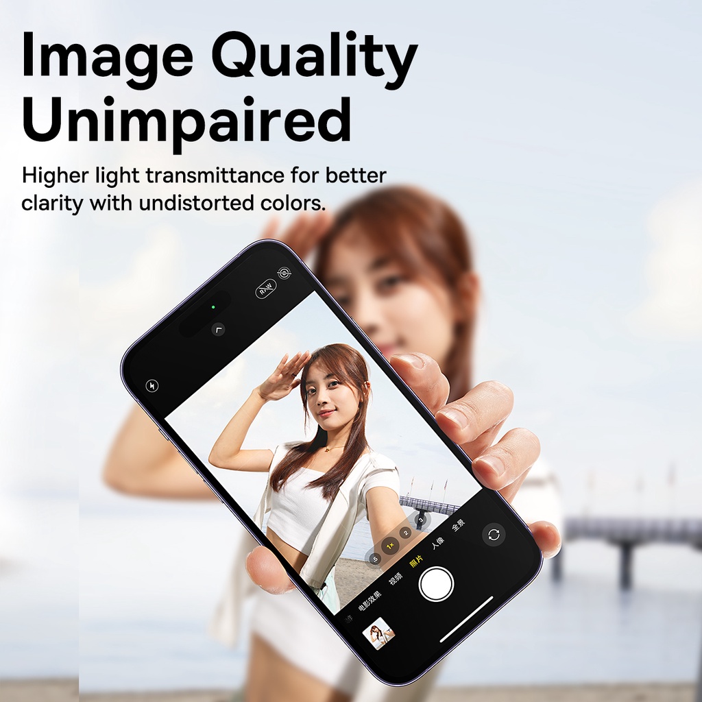 Baseus Anti Gores Kamera iPhone 15/Plus/Pro/Pro Max Crystal Series Lens Protector Pelindung Lensa Kamera Belakang