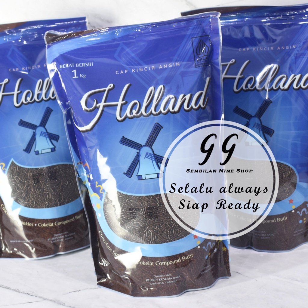 

Meses HOLLAND 1 KG Meises Holand Chocorice Cokelat Butir Kincir Angin