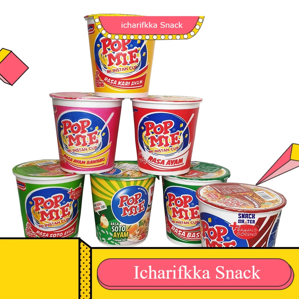 

TERMURAH PROMO DISKON SNACK INDOFOOD BRANDED ORI CEMILAN CAMILAN Pop Mie Jumbo Cup Kuah, Goreng