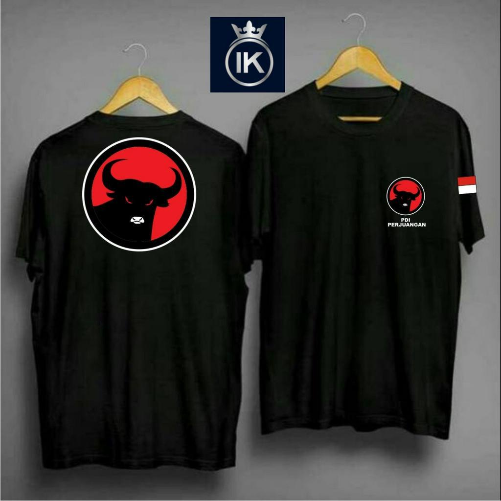 KAOS COD LOGO BANTENG PDIP PERJUANGAN BENDERA DB