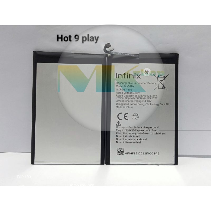 BATTERY INFINIX HOT 9 PLAY X680 BATERAI BATRE INFINIX HOT 9 PLAY X680