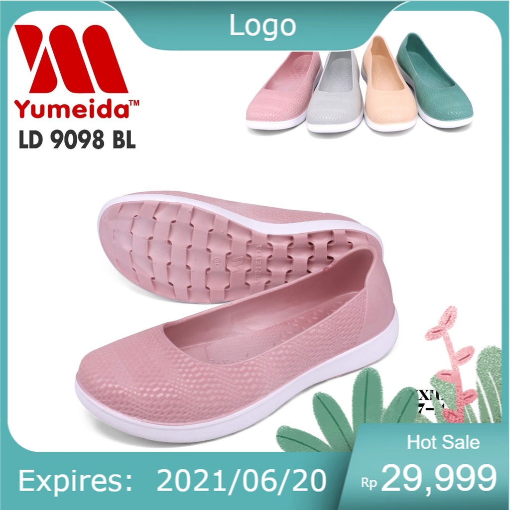 vert. SEPATU WANITA KARET LD 9098 trendy