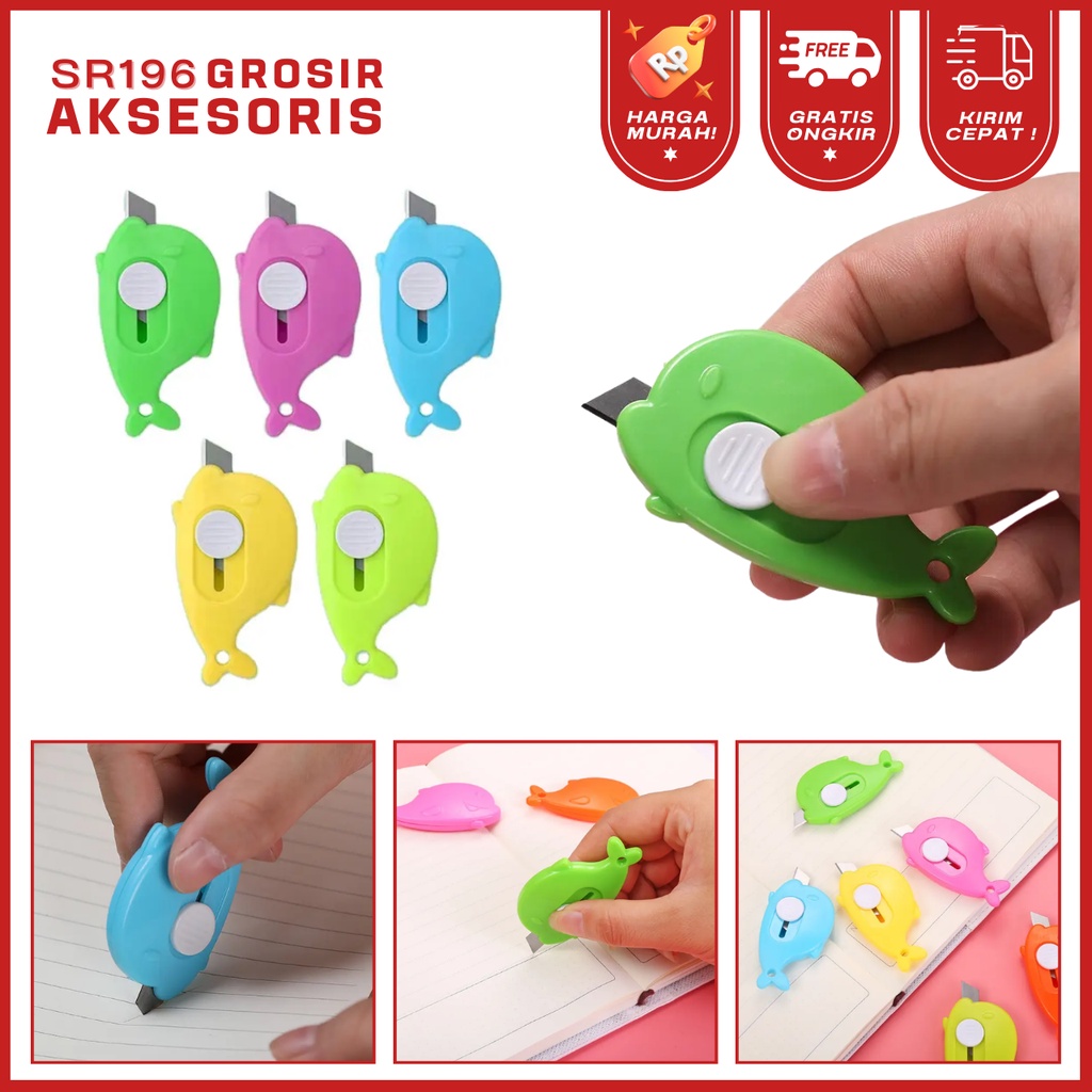 

Cutter Mini Pemotong Kertas serbaguna Motif Dolphin