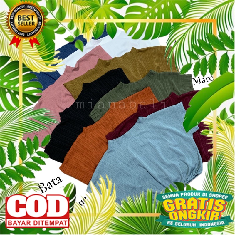 BAJU WANITA STYLYSH KEKINIAN TERMURAH /Dara blouse Baju Blouse Wanita Atasan Lengan Pendek Lady Crus