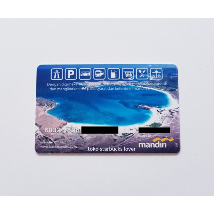 Kartu Emoney Mandiri series Wonderful Indonesia Lombok