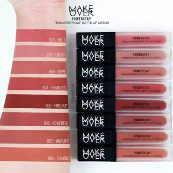 MakeOver Powerstay Transferproof Lipcream Matte Lip Cream Original Make Over Limited Nude Edition