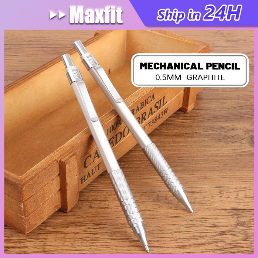 

Pensil Mekanik 0.5Mm Bahan Metal Mechanical Pencil Drawing Untuk Sekolah / Kantor