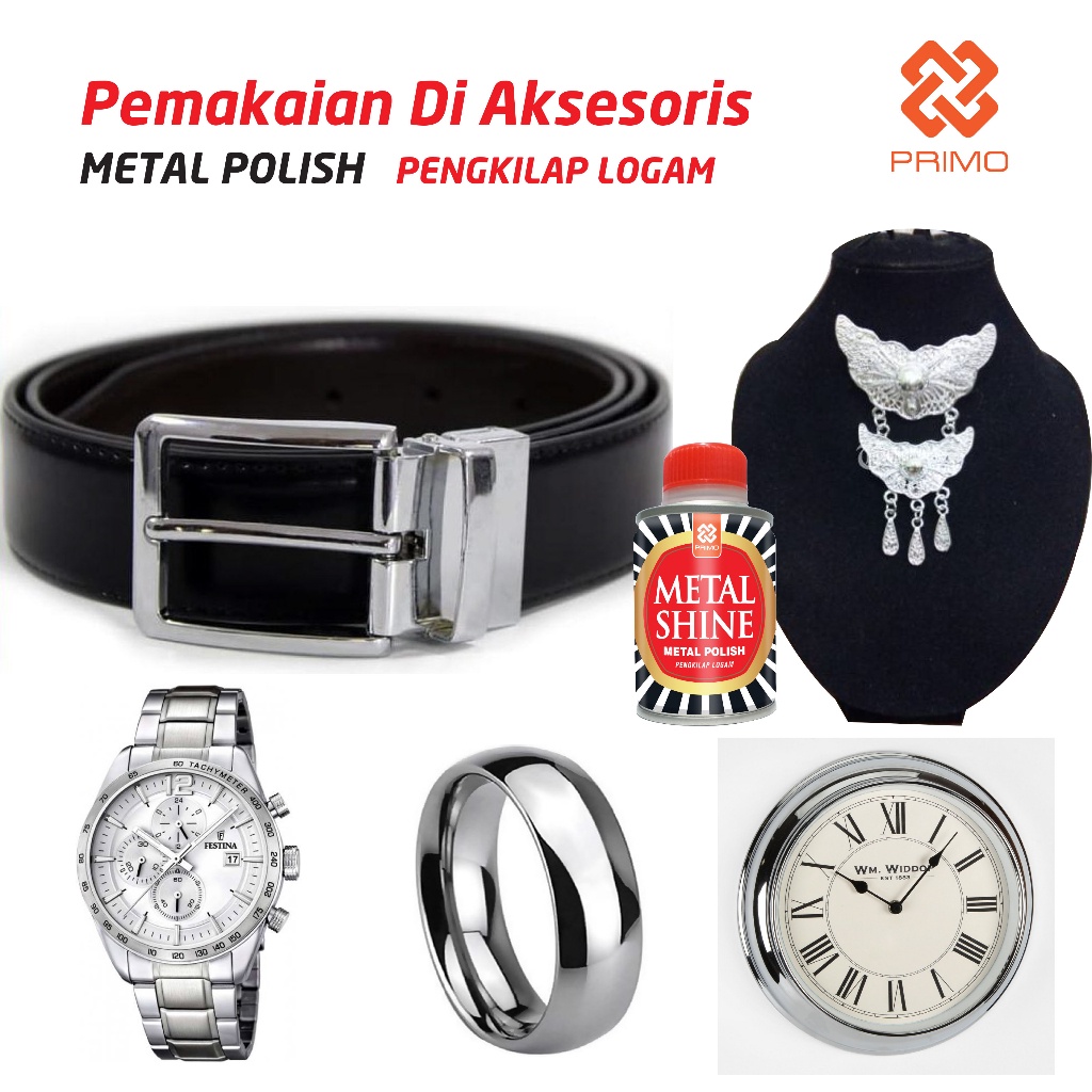 COD Primo Primo Metal Shine Pengkilap Logam Metal Polish 100 mL Primo Metal Shine Polish
