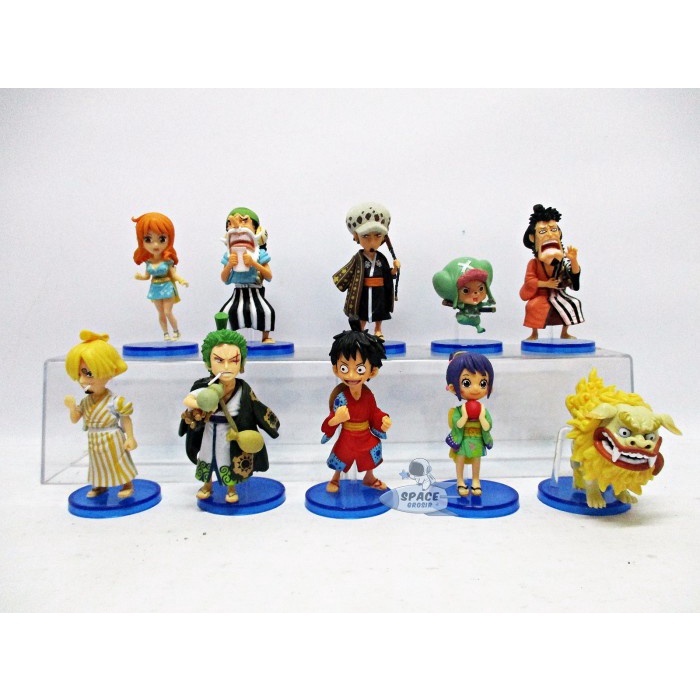 Action Figure One Piece Arc Wano Wcf Kws Luffytaro Sangoro Zorojuro