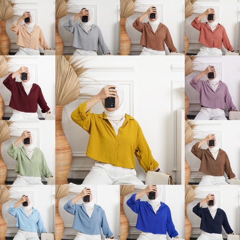 HANIN OVERSIZE CRINKLE CROP