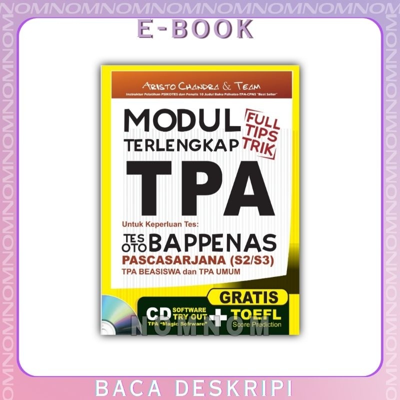 

[Indonesia] MODUL TERLENGKAP TPA TES OTO BAPPENAS