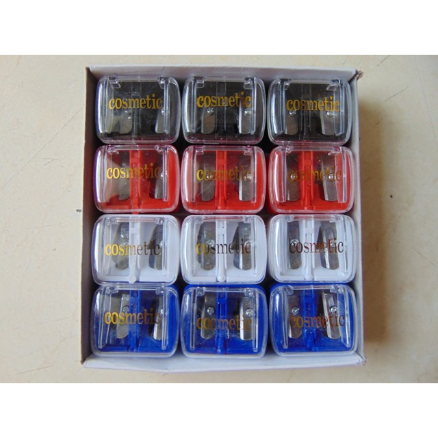 

⭐️⭐️Serutan Pensil 12PCS Rautan Pensil Alis Lusinan 2 Lubang