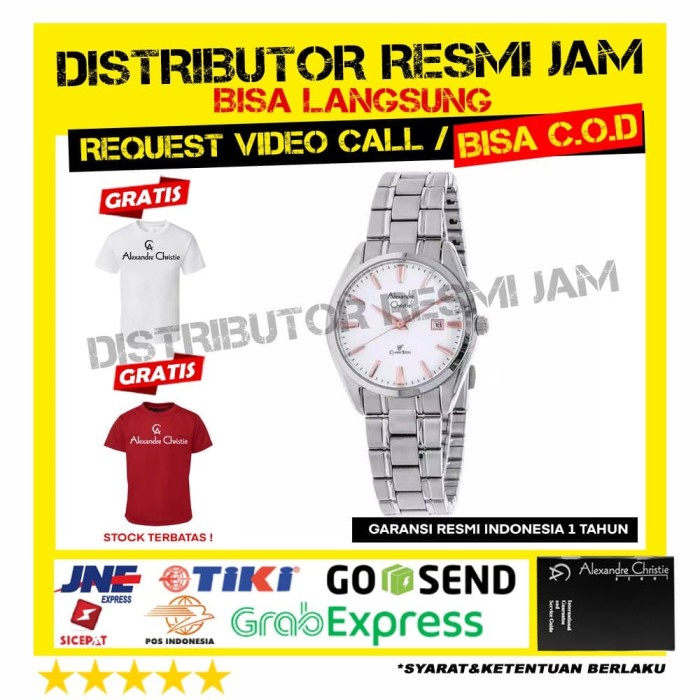 JAM ALEXANDRE CHRISTIE AC8515MD ac 8515 AC8515 GARANSI RESMI 12BULAN