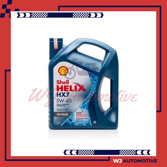 Shell HX7 5W40 4 Liter Oli Mobil Bensin Shell HX 7 5W 40 4Liter