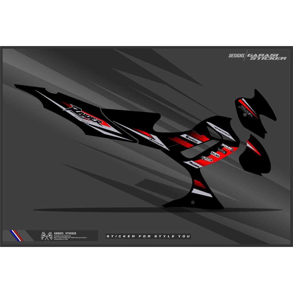 Striping / Stiker Satria Fu Barong /Satria Fu Lama Raider New Concept