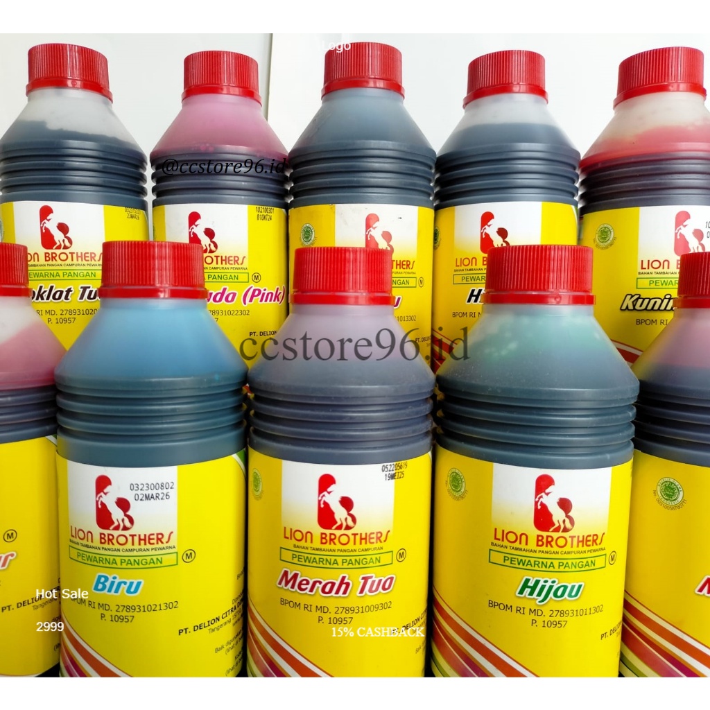

Pewarna Makanan & Minuman murah Lion Brother Kemasan 750cc