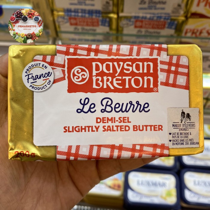 

Paysan Breton Demi-Sel Slightly Salted Butter | Butter Salted 200 grm