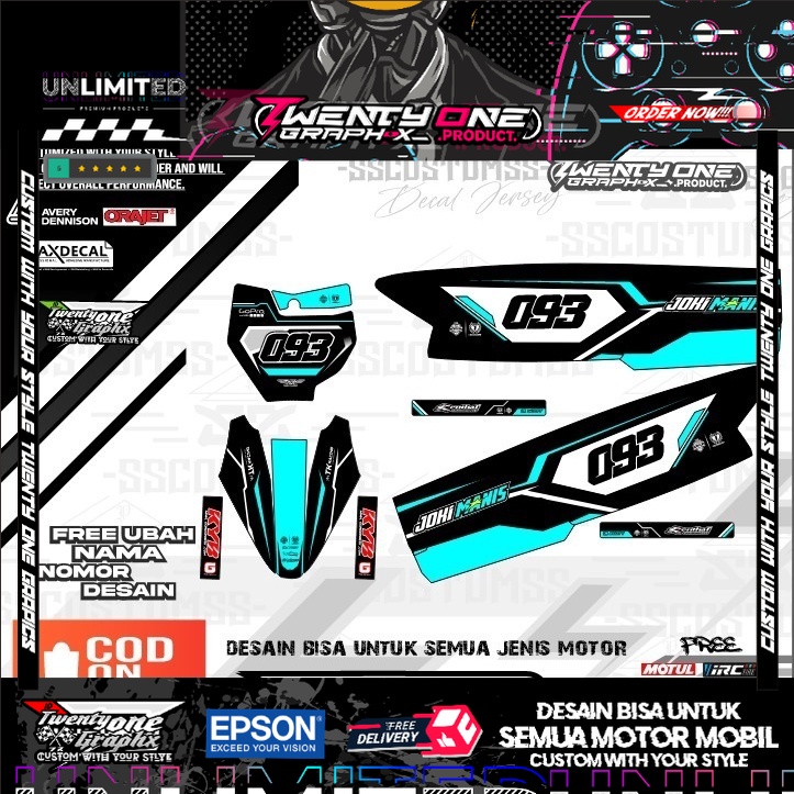 rbt fiz r vega lama simp 0822 decal stiker ⭐JUPITER VEGA NEW motor trail REVO full body dekal
bebek 