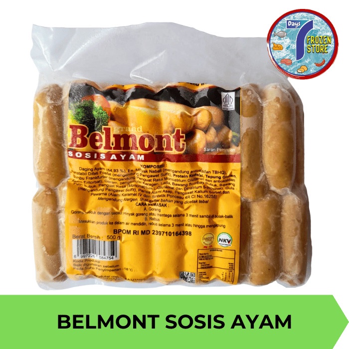 

Belmont Sosis Ayam | Chicken Breakfast 500 Gr