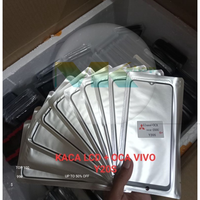KACA LCD VIVO Y20s GLASS SUDAH OCA KACA DEPAN KACA LCD  KACA TOUCHSCREEN VIVO Y20s
