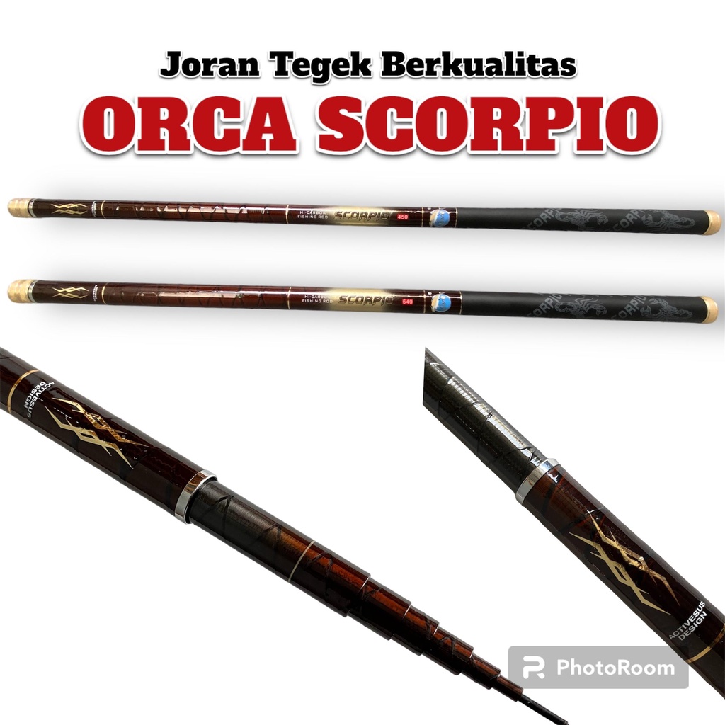 Joran Tegek Orca Scorpio Panjang 360 450 dan 540