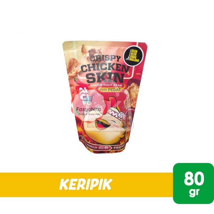 

Aiciro Crispy Chicken Skin Snack / Kripik Kulit Ayam Pedas (80 gr) - FasyAnita Mart Denpasar