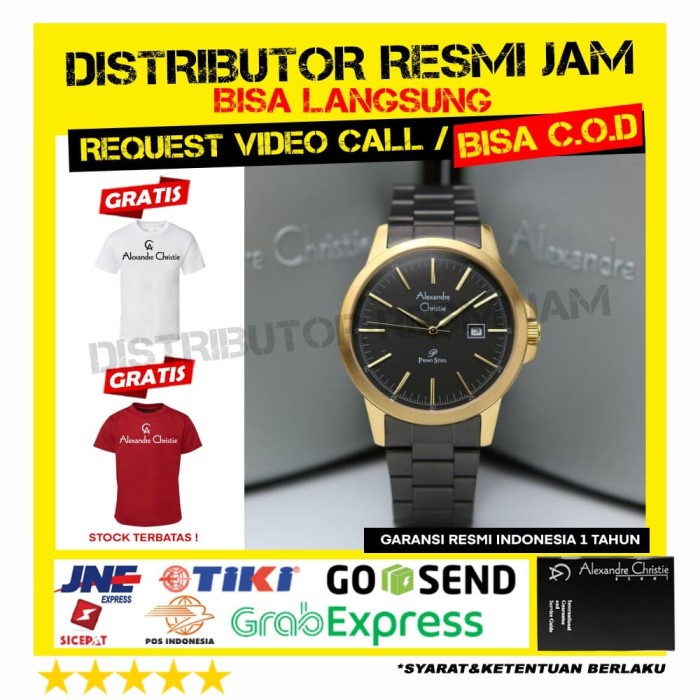 ALEXANDRE CHRISTIE COUPLE AC1008MD AC1008LD GARANSI RESMI 12 BULAN