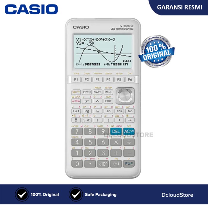 

Kalkulator Grafik CASIO FX 9860GIII Graphing Calculator 9860 G III
