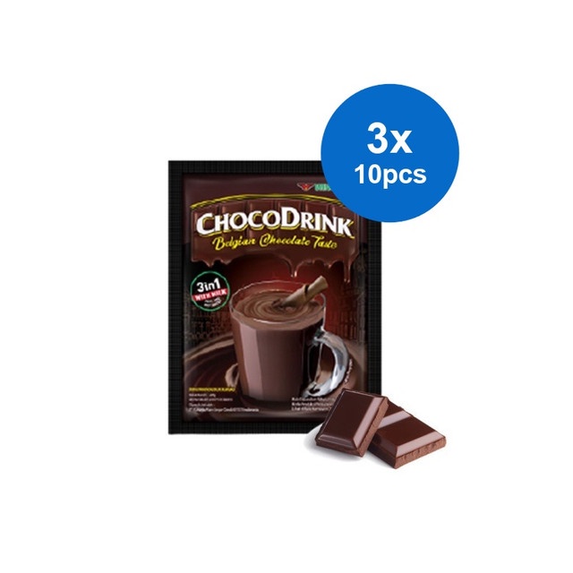 

Chocodrink Belgian Chocolate Minuman Instan 10 x 28 gr (3 pack)