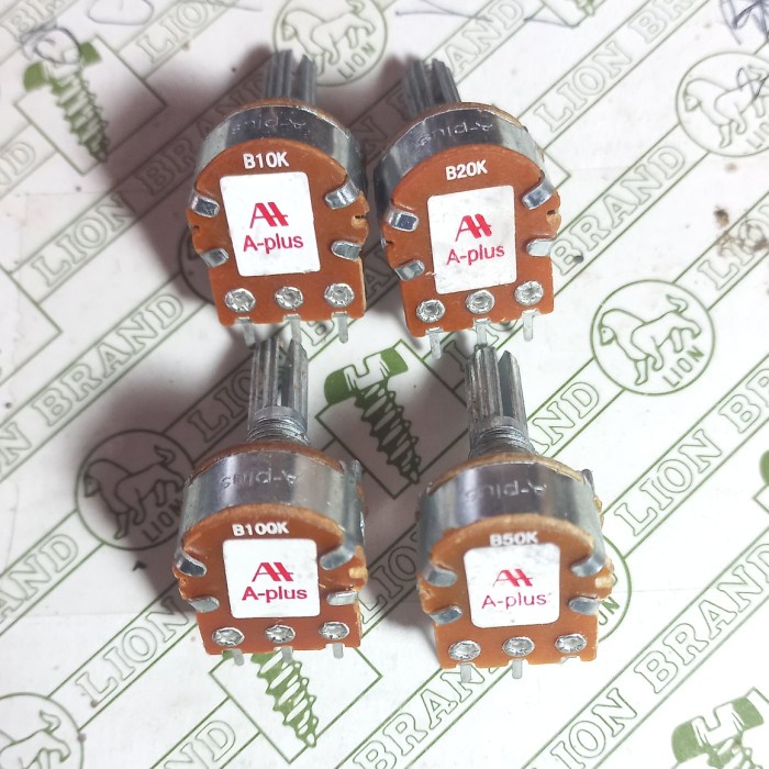 potensiometer stereo 10K APLUS potensio meter B10K 103 B103 A PLUS A-plus