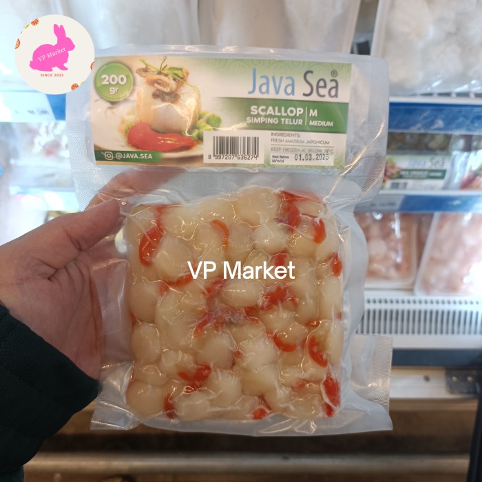 

Java Sea Scallop Telur | Simping Telur Medium | Pack 200g