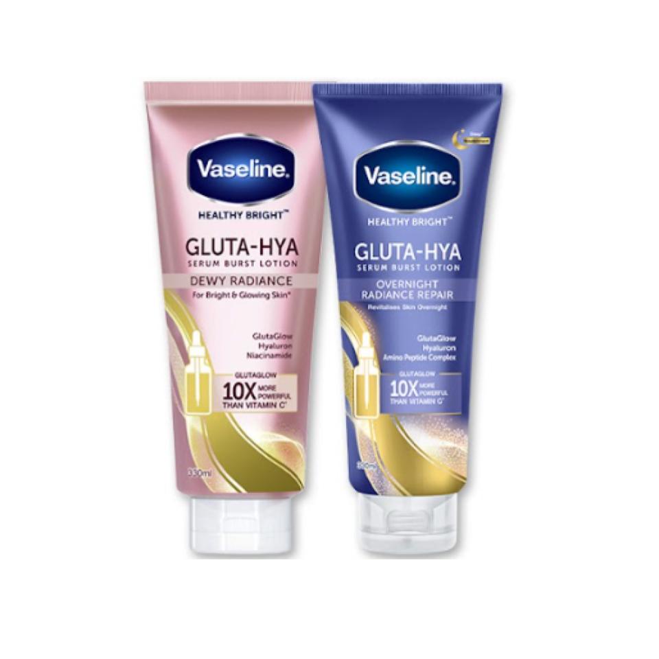 Buy Vaseline Gluta Hya Dewy Radiance 330ml & Vaseline Overnight Body Serum 330ml