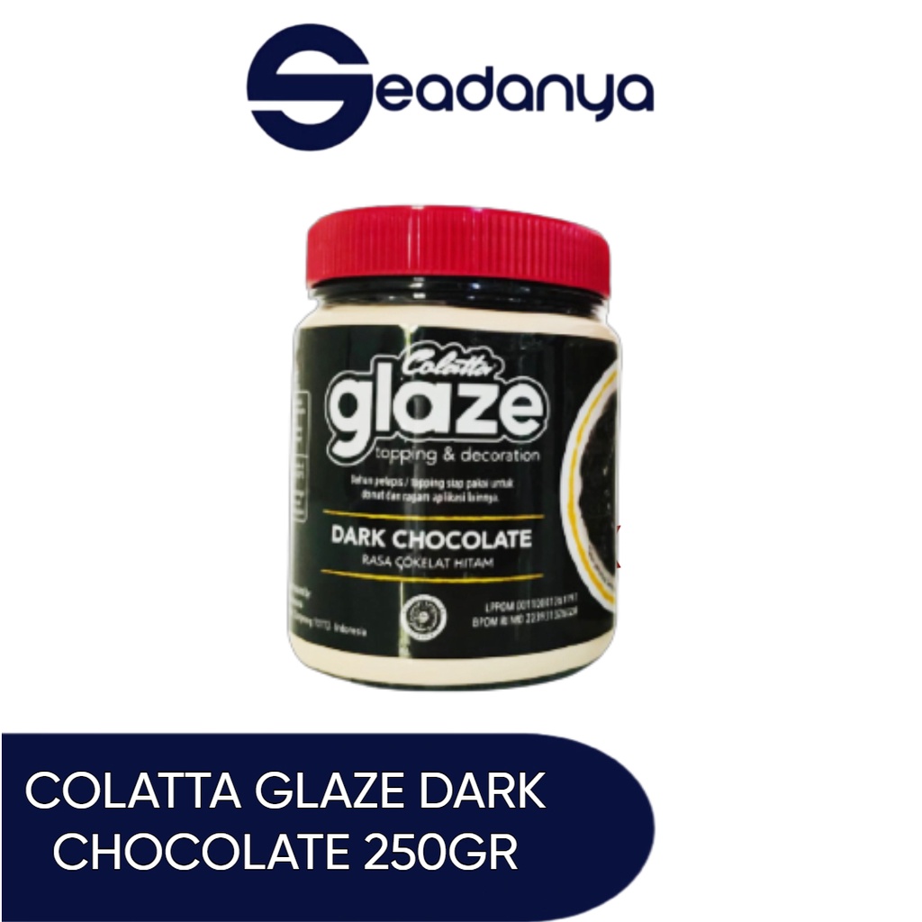 

COLATTA GLAZE DARK 250 GR - glaze kemasan jar